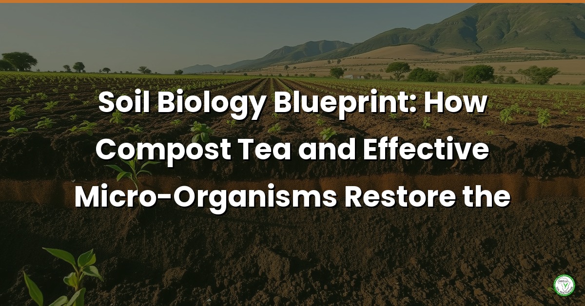 Compost tea and living soil biology
